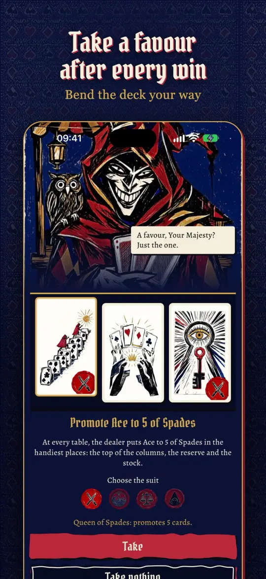 Take a favour after every win: King Nobody offers three