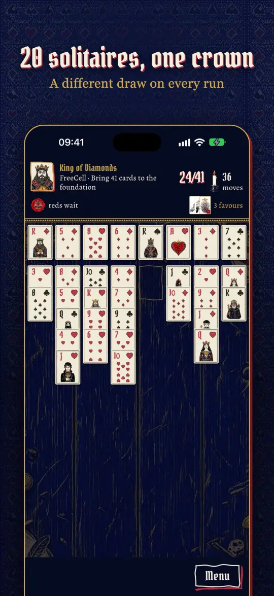 Twenty solitaires, one crown: a table of FreeCell